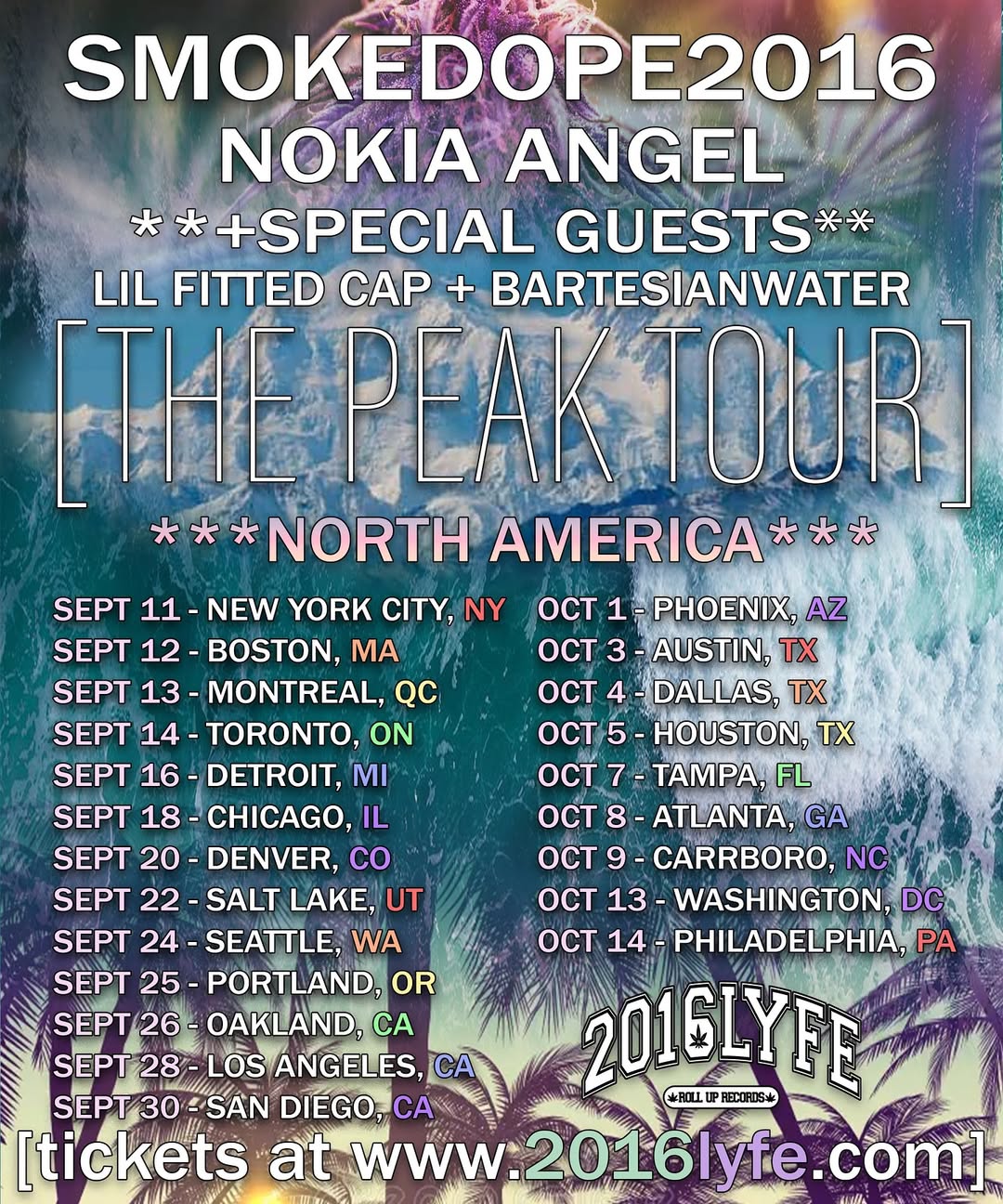 Nokia Angel The Peak Tour Tour Poster 2025